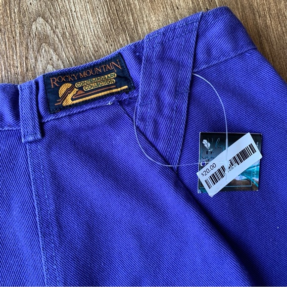 Vintage Rocky Mountain Jeans NWT Purple 29x31 Medium Western Deadstock - Picture 4 of 11